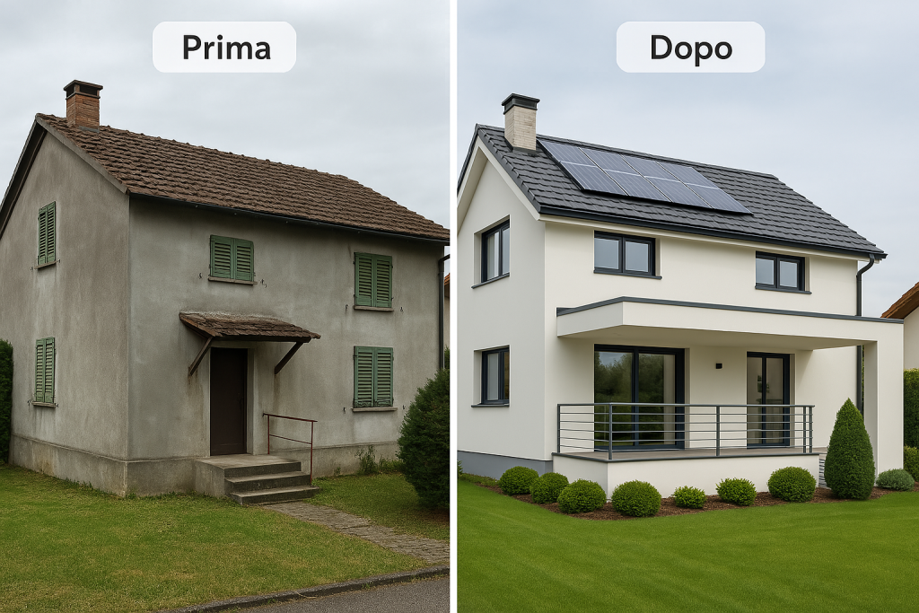 Fasi di Un Cantiere Edile Prima e dopo