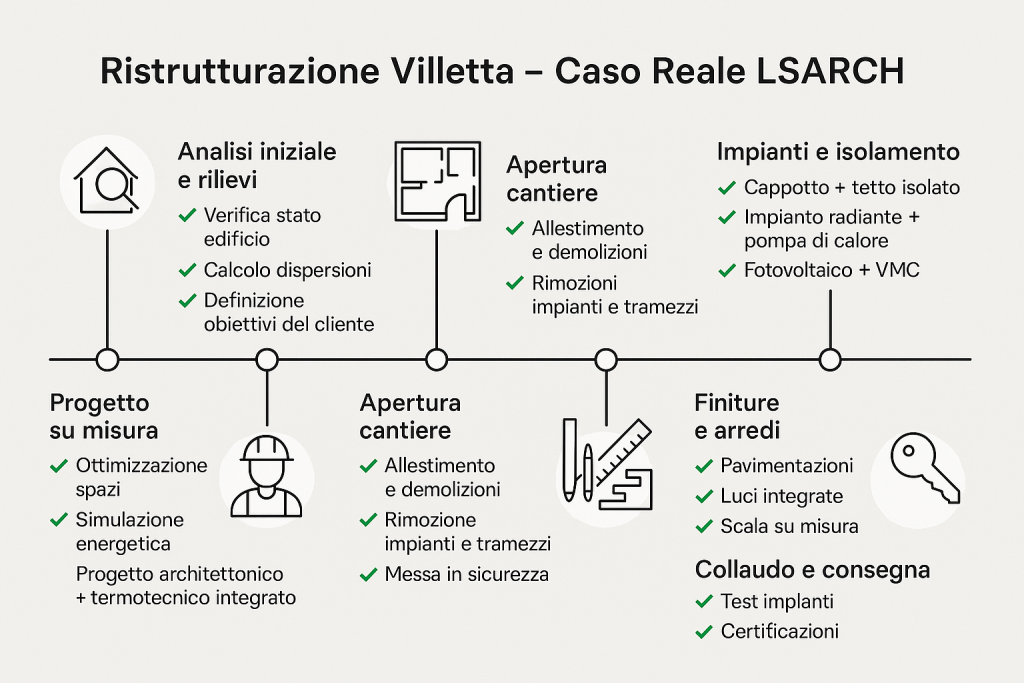 Fasi di un cantiere edile caso LSARCH
